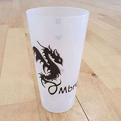 Gobelet logo OMbreS Gobelet plastique gradué 300ml imprimé logo école OMbreS